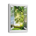 thumbnail image 1 of Canvas Wall Art for Living Room Green Tree in the Window Rustic (1) Wall Decor for Bedroom Bathroom 12×16 Framed Canvas Art Prints Ready To Hang, 1 of 5