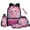 Axolotl Glitter Cherry Blossom, variant on Gothic Black Cat Backpack for 4th-5th Grade Girls Ages 8-10, 17 Inch Lightweight Sturdy Bookbag with Lunch Box, Pencil Case, Water Bottle Holder & Keychain, Set of 5, Back to School