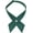 Green, variant on Men & Women Adjustable Criss-Cross Bowtie School Uniform Pre Tied Bow Tie Cross Neck Tie