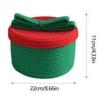 thumbnail image 3 of Home Decor Qwtwty Christmas Gift Storage Basket with Souvenir Gift Box Scalewing Knot Cotton Rope Woven Storage Basket Gift Storage Bucket, 3 of 6