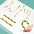 thumbnail image 3 of 12 Pieces Plate Hangers for Wall Stainless Steel Wire Invisible Heavy Duty Plate Hangers Display Holders with 12 Pieces Hooks for Wall Decorative(4-5 Inch,Gold) Gold 4-5 Inch, 3 of 6
