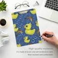 thumbnail image 5 of FMSHPON Ducks Fish Clipboard Hardboard Wood Nursing Clip Board and Pull for Standard A4 Letter 13x9 inches, 5 of 7