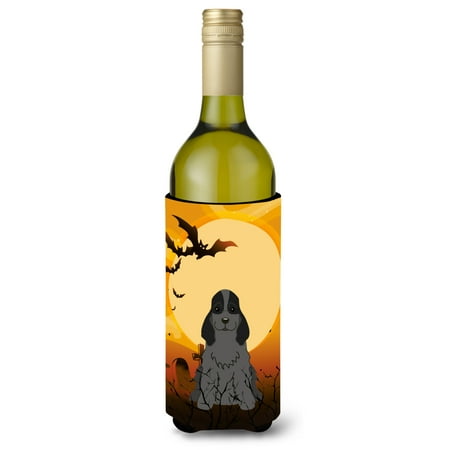 

Carolines Treasures BB4358LITERK Halloween Cocker Spaniel Black Wine Bottle Beverge Insulator Hugger Wine Bottle