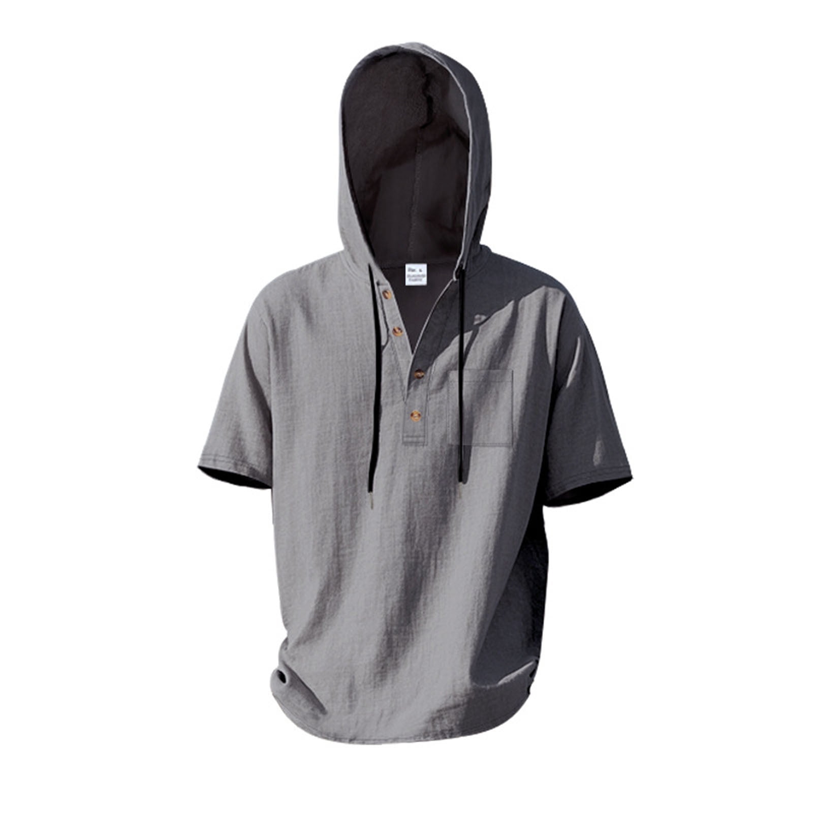 Japanese brand 2000s goa - Gem 00s GOA hooded linen shirt Y2K archive