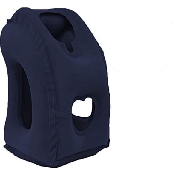 1pc Inflatable Travel Pillow, Airplane Pillow With Patented Valve Design, Travel Accessories With Neck And Head Support, Travel