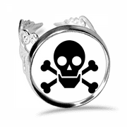 Dangerous Checal Frightful Circle Symbol Ring Adjustable Love Wedding Engagement
