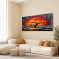 thumbnail image 4 of Canvas Wall Art for Living Room - Large Red Tree of Life Canvas Prints, Modern Abstract Nature Painting Wall Decor for Bedroom Bathroom and Office, 4 of 7
