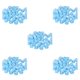 thumbnail image 2 of Wosthever 500 piezas accesorio DIY cabeza de rosa azul cielo, 2 of 6