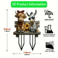 thumbnail image 3 of JilgTeok 1 Packs Fantastical Cow and Donkey Statue Acrylic Stakes for Outdoor Flower Pot Planter Garden Yard Decoration Ground Insertion, 3 of 5