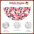 thumbnail image 4 of KLL Japanese Cherry Blossoms Christmas Tree Skirt 30" ,Party Decorations Farmhouse for Christmas Decorations Holiday Party, 4 of 6