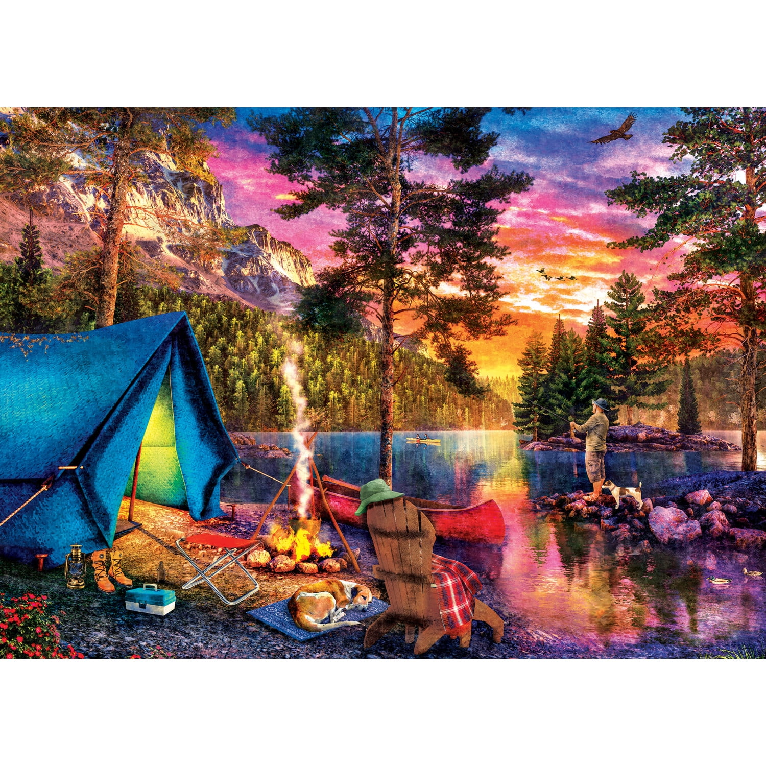 MasterPieces REALTREE Gone Fishing 1000 Piece Puzzle (Open Box)