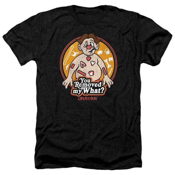 Operation You Removed My What Adult Heather T-Shirt Black