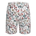 thumbnail image 6 of Kdxio Christmas Elements Pattern Mens Casual Shorts - Drawstring Summer Beach Sports Shorts for Men, 6 of 9