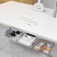 thumbnail image 5 of Caja de almacenamiento con cajón debajo de la mesa, colgante oculto para dormitorio, mesa de oficina, mesa sin perforar, clasificación inferior, 5 of 5