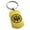 Gold, variant on Stainless Steel Ishikawa Samurai Crest Engraved Dog Tag Celtic Keychain Keyring