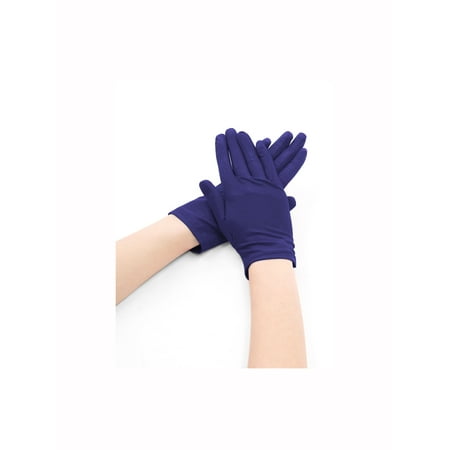 Women's Wrist Length Matte Full Finger Stretchy Gloves 5 Pairs