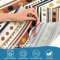 thumbnail image 4 of Yayeee Kitchen Valance Rod Pocket 54" x 18" Living Room Window Curtain, Brown Abstract Dots, 4 of 6