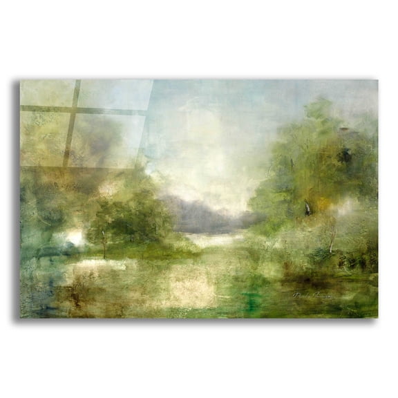 Epic Art 'Our Sunday Hike' by J Austin Jennings, Acrylic Glass Wall Art, 16"x12"