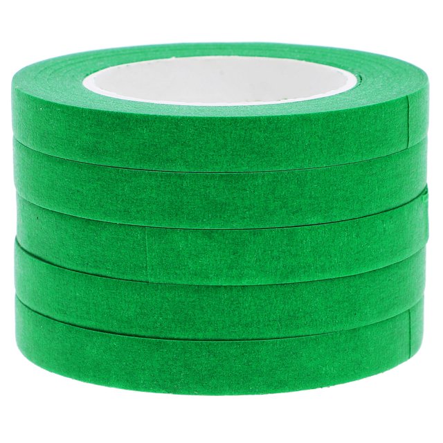 OULII 5Pcs Tape Roll Adhesive Easy Reposition Masking Tape for Home and Garage