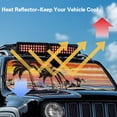 thumbnail image 5 of Psesaysky Hawaii Palm Tree Sunset Windshield Sun Shade for Car Off-road Vehicle SUV Truck (52.95x16.14 Inches), Sun Shade Windshield, Shades for Windows, Protector Blocks UV, Funny Car Decor, 5 of 7