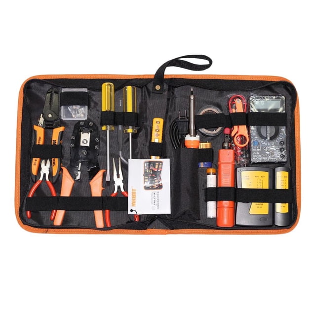 17x Herramienta profesion Destornillador Alicates Conector de cuchillo Herramientas de reparación de mantenimiento de computadora BLESIY Kits de reparación de red