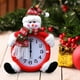thumbnail image 4 of ¡Oferta de DagobertNiko! Despertador navideño con diseño de Papá Noel y muñeco de nieve, despertador de dibujos animados, decoración de mesa, reloj de mesa navideño, decoración navideña, relojes,, 4 of 5