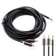 thumbnail image 1 of Gwong Electrónica 3,5 mm Jack masculino a 2 RCA Adaptador Masculino Cable de Altavoz Convertidor de Audio Cable, 1 of 6