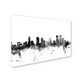 thumbnail image 3 of Trademark Fine Art Michael Tompsett Denver Colorado Skyline B&W Canvas Wall Art - 22x32, 3 of 4