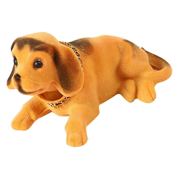 Adornos para coche con forma de perro que mueve la cabeza, adornos para el salpicadero del coche, adorno para la oficina, para la habitación. Amarillo