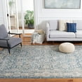 thumbnail image 2 of SAFAVIEH Valencia Maria Oriental Polyester Area Rug, Blue/Beige, 4' x 6'2", 2 of 8