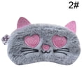 thumbnail image 2 of Cartoon Blindfold Creative Rabbit Eye Mask Cat Eye Cover Flamingo Sleep Mask, 2 of 10