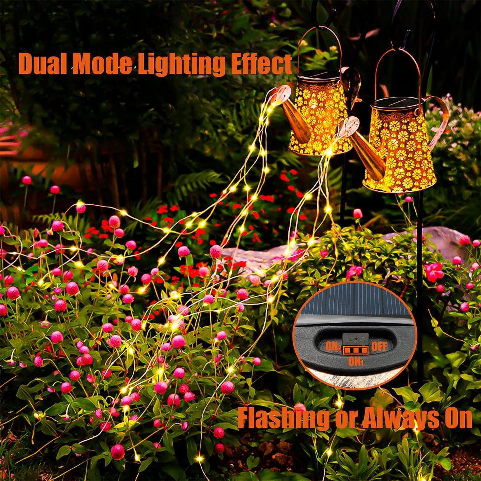 Rirool Solar Fairy String Lights 100 LED Christmas Decorative Lights (Blue) - image 5 of 8
