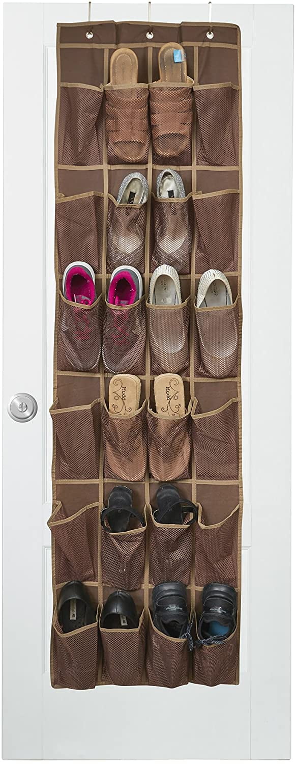 walmart hanging shoe organizer on Java Over The Door Shoe Organizer With 24 Reinforced Pockets Organize Your Shoes With This Shoe Rack Over The Door Organizer And Save Space Hang On Standard Doors With 3 Steel Over