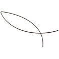 thumbnail image 1 of Copper Wire Earrings Stylish Trendy Women Simple Temperament Line Earrings Chic Fish-Shape Handmade Earrings, 1 of 3