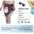 thumbnail image 4 of Wukai Love You Mom Women’s Short Sarongs Beach Wrap Bikini Bottom Short Skirt Chiffon Scarf for Swimwear, 4 of 4