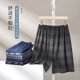 thumbnail image 4 of Novedad de verano, pantalones de pijama a cuadros de algodón, pijama de algodón suelto para el hogar, pantalones cortos transpirables con cintura elástica y parte inferior para dormir para hombre, 4 of 5