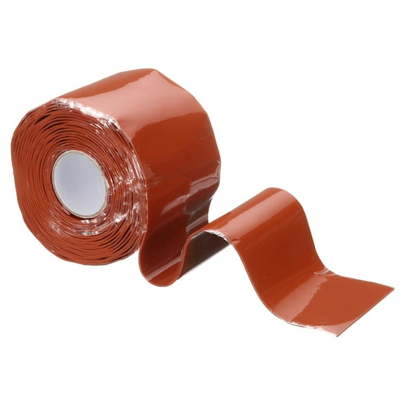 1 Pcs Self Fusing Silicone Tape, 2" x 10ft Silicone Sealing Tape for Handles Plumb Hose Pipe Leaks, Red (1mm Thick)