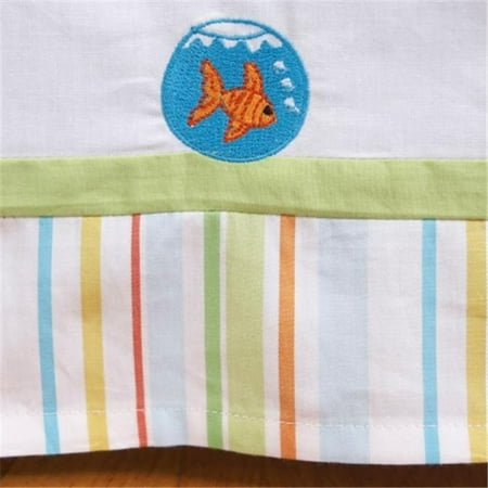 Little Acorn F12B10 Funny Friends Crib Bedskirt