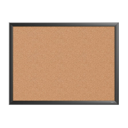 Staples Cork Bulletin Board Black Frame 2' x 1.5' (ST62833)