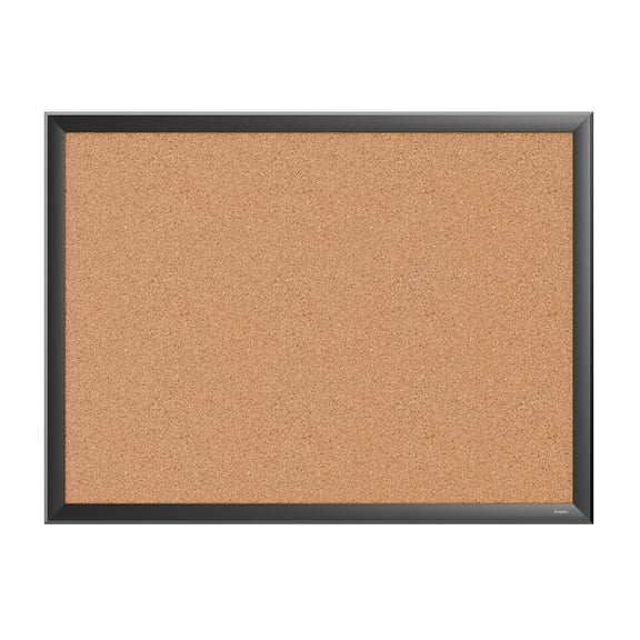 Staples Cork Bulletin Board Black Frame 2' x 1.5' (ST62833)