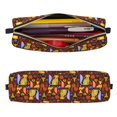 thumbnail image 2 of Balery colorful fox Estuche de Lápices de Cuero Impreso, Estuche para Suministros de Arte, Estuche de Lápices con Cremallera, Estuche de Almacenamiento de Papelería, 2 of 7
