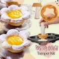 thumbnail image 2 of Plastic Pastry Tamper Tart Shell Molds Cake Cutter Dough Cookie Cutter Set, 2 of 7