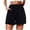 Black, variant on Womens Athletic Shorts Cute Soft Elastic Drawstring Bermuda Shorts for Women,Grey,S