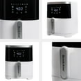 thumbnail image 5 of Air Fryer – 4.5 Qt, 1300W Large Capacity Fryer with LED Display, 8 Presets, Adjustable Temp, Oil-Free Kitchen Appliance for Baking, Roasting, Frying, Healthy Crispy Meals, White, 5 of 7