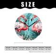 thumbnail image 2 of 12 Inch Wall Clock Battery Operated Silent Clock Decorative for Office, Kitchen, Outdoor, Living Room，Beautiful Flowers And Flamingos Pattern, 2 of 5