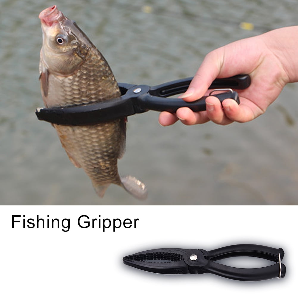 Stainless Steel Spring Fishing Gripper Holder Floating Lip Grip Pliers Grabber D 