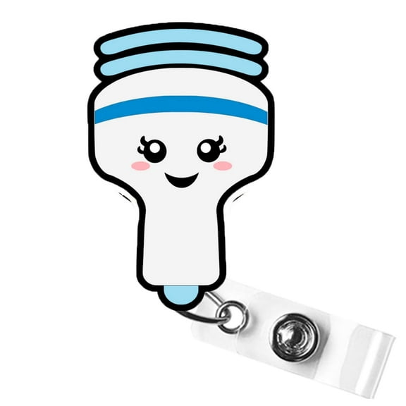 Ultrasound Wand Badge Reel, Cute Sonographer ID Clip, Fun Sonography Badge Holder for Medical Staff | Scrapheart