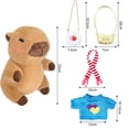 thumbnail image 4 of Set de peluche Kireidane Capybara con 7 prendas y accesorios, 4 of 7