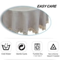 thumbnail image 3 of Nappe Ronde en Dentelle Vintage, Nappe en Tissu pour table à Thé, 3 of 5