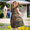 thumbnail image 5 of Goofa Vintage Poker Chips Pattern Sweet & Sassy Girls' Nightgowns - Short Sleeve & Short Sleeve Graphic Sleep Dress Pajamas - Sleepwear for Girls (4-14Years)-Small, 5 of 6